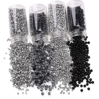 Hochwertige Dunkelschwarze Kristall Tschechische Glasperlen Lose Rocailles für Ohrring Armband DIY Schmuck Handwerk Zubehör Herstellung
