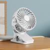 720 Degree Rotate Clip Mini Fan Built In Soft Night Light Quiet Portable Personal Cooler Fan USB Rechargeable Indoor Outdoor
