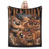 Freddyed Bonnie Game Fazbear Blanket Fleece Winter Breathable Soft Throw Blankets for Home Office Plush Thin Quilt