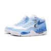 Nike Flight Legacy Winter Snow Scene Abrasion Resistant Mid Top Vintage Basketball Shoes Unisex Blue White BQ4212-101(Team691-)