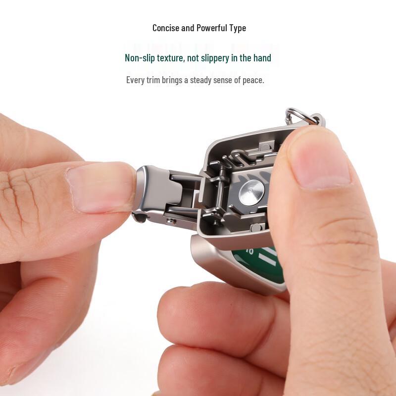 Brangdy Folding Mini Nail Clipper Keychain
