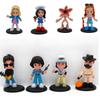 Gorgeous 8pcs Stranger Things Figures Set Steve Cannibal Flower Xmas Model Gift