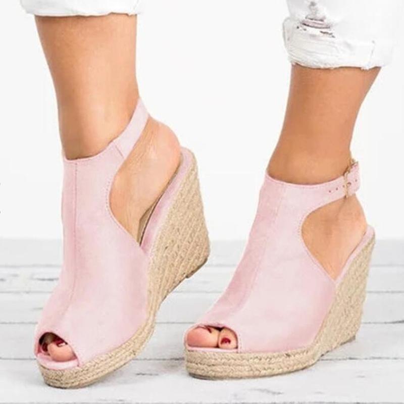 Plus Size Platform Sandals Wedges Shoes For Women Heels Sandals Summer Clog