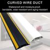 1Pcs 1M Floor Cable Cover PVC Cord Protector Hider Power Cable Sleeves Extension Wall Electric Wire Duct Slot Cable Manage