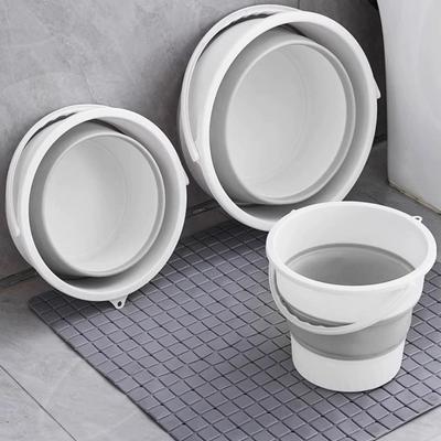 Tragbarer Outdoor-Angeleimer 5/10/17L zusammenklappbarer Waschbecken-Klappeimer Haushalt