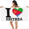 Vlag van Eritrea Strandlaken Zacht Microvezel Sneldrogend Absorberend Snelle Handdoeken Voor Bad