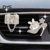 2 Stück Auto-Aromatherapie-Entlüftungsclip, luxuriöser Strass-High-Heel-Handtaschen-Lufterfrischer, Luftauslass-Dekorationsklemme, Auto-Innenzubehör