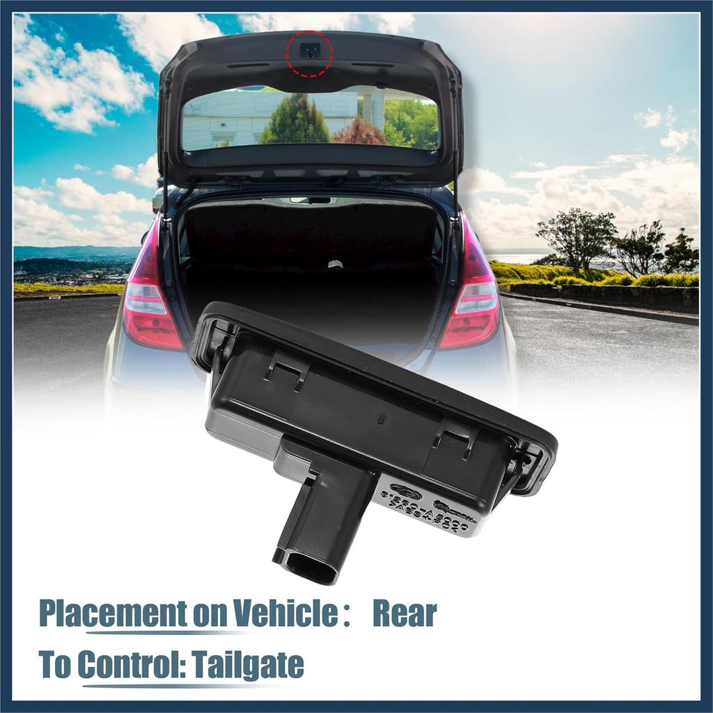 81260-A5000 Trunk Tailgate Handle Release Switch Rear Door Hatch Liftgate Latch Button Switch for Hyundai Elantra GT 2013-2017 Black Stylish Design