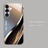 Gradient Curve Pattern Glass Phone Case Suitable for Samsung Galaxy S26 S25 S24 S23 S22 S20 FE/Ultra/Plus Anti Drop Back Cover