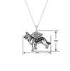 German Dog Shepherd Angel Puppy Animal Necklaces Pendants Gift for Women Chain Necklace
