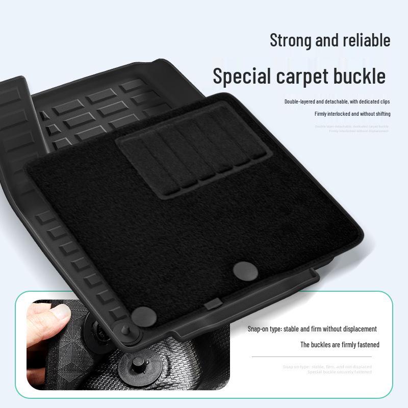 Compatible with Jetour Traveler/Shanhai T2 (23-26 Models) - TPE Car Floor and Trunk Mats.