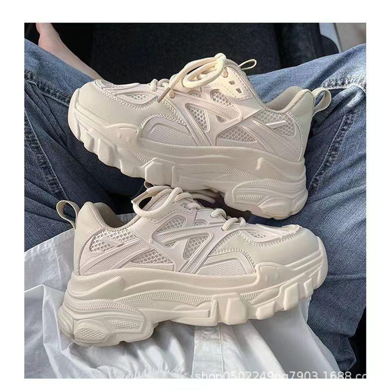 

Platform dad shoes women s 2025 new spring and autumn season height increase Xiaobai casual white sports shoes versatile shoes explosion 35