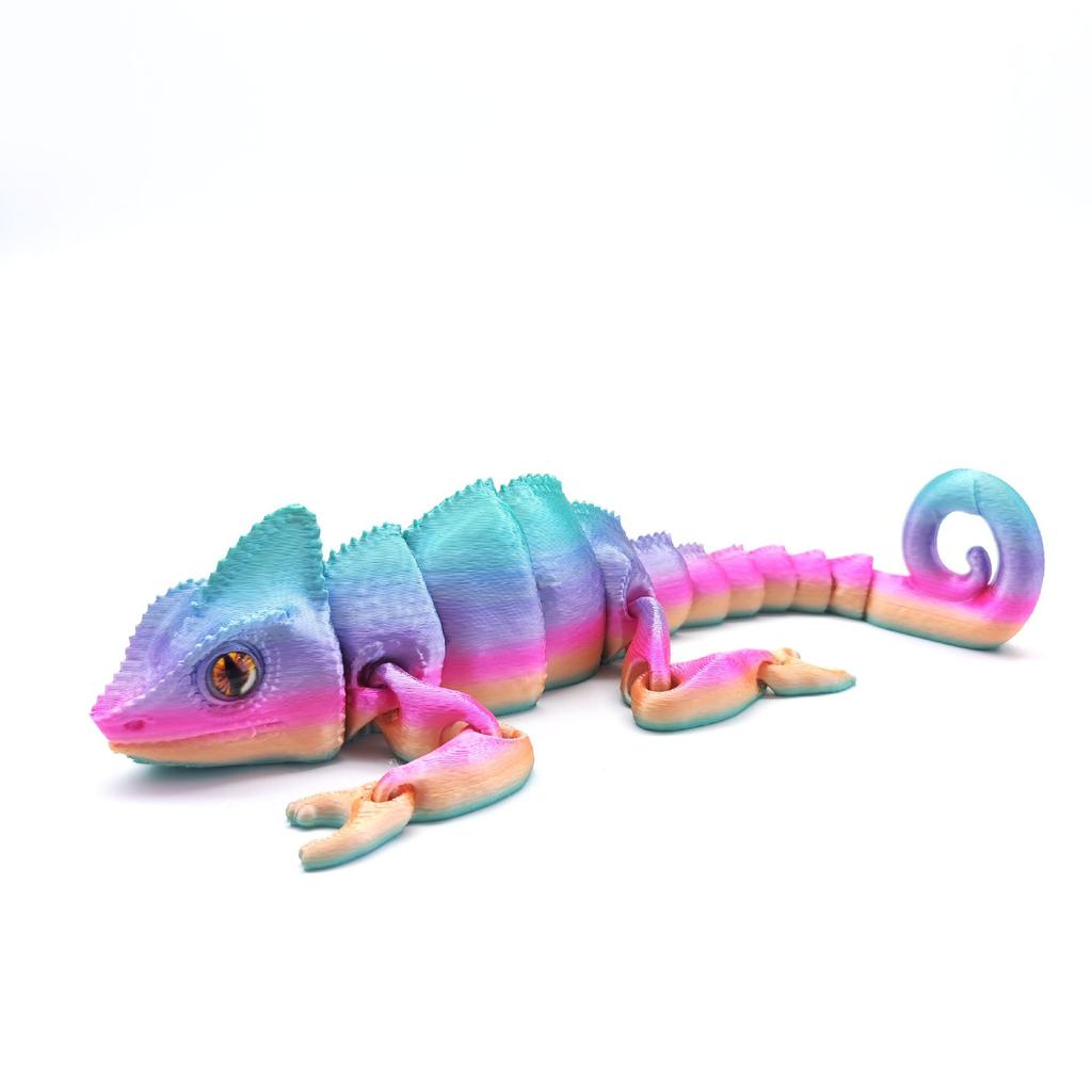 Color-Changing 3D Printed Jointed Dragon Toy Handicraft