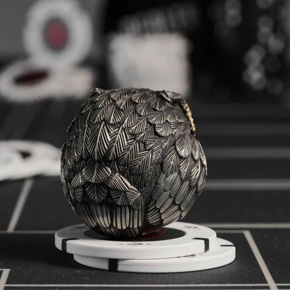 Realistic Owl Figurine Beads Lucky Owl Owl Ornament Energy Owl Mini Statue  Desktop Decoration