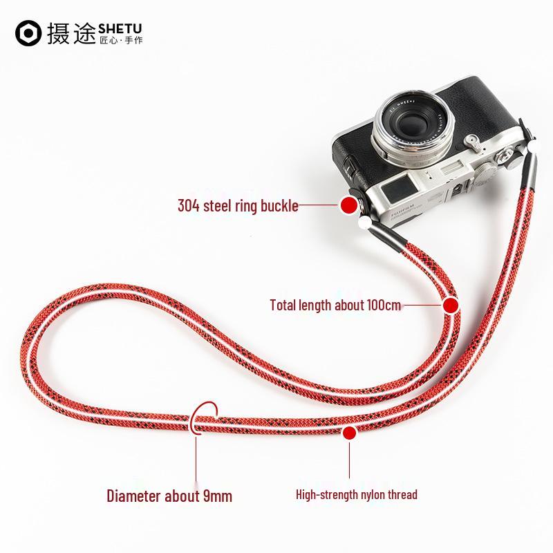 Shetu Vintage Mountaineering Camera Strap for Leica, DSLR, and Mirrorless Cameras