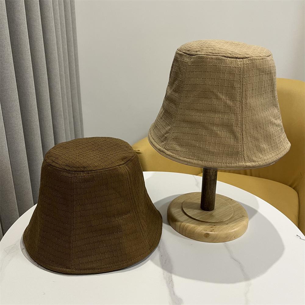 

Trendy fashion solid color bucket hat women spring and autumn simple versatile basin hat black bucket hat women Adult (55-58cm) чорний