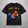 Men Women Harajuku Washed T-shirts Don't Be A Sucker Funny Chicken Meme Print Shirt Outfit Harajuku Tee Shirts