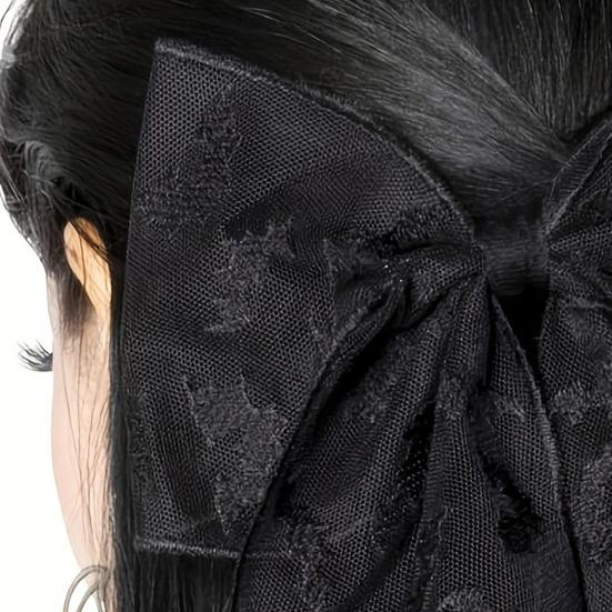 Women Hair Clip Strong Grip Non-Slip Design Punk Style Bats Spider Webs Pattern Hair Pin Halloween Hair Accessories