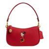 Disney Collaboration Swinger 24 Minnie Pattern Top Zipper Closure Leather Swing Bag Shoulder Bag Medium Women's Multicolor