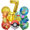 Balloon Monster Set Birthday Party Decoration Aluminum Film Balloon Vibrant Multi-Colored Balloon Pikachu Children'S Party Supplies