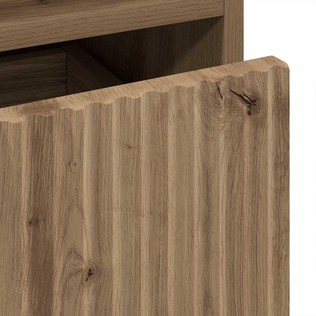 Nightstand Artisan Oak 49 X 36 X 61 Cm Particleboard