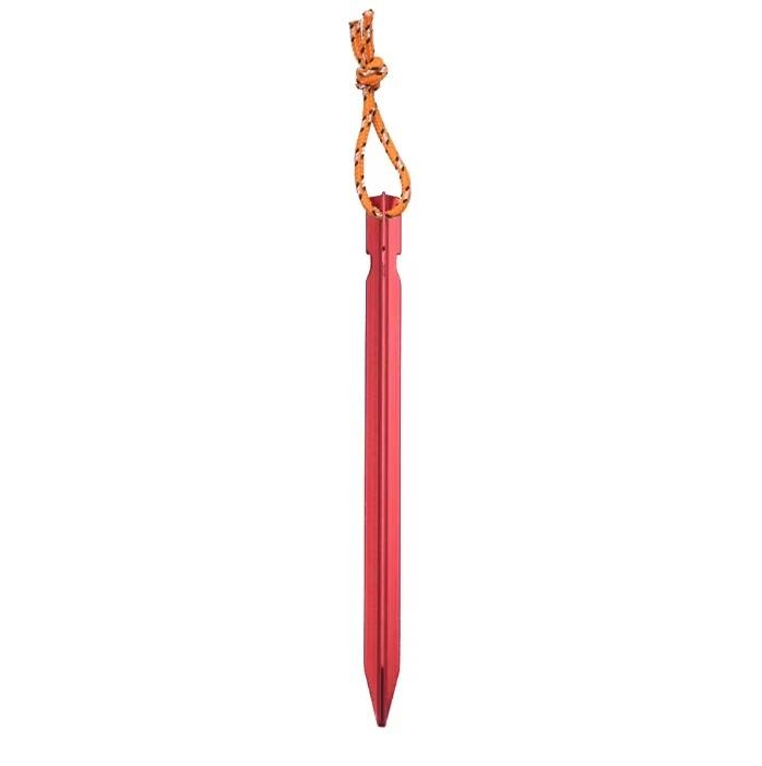 10pcs 18cm Aluminum Alloy Tent Pegs Canopy Stakes Ground Nails With Cord For Outdoor Camping Backpacking Hiking Garden Gear