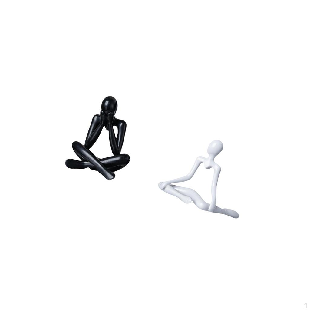 Abstract Thinker Figure Sculpture Decorative Collectible Modern Statue Unique Creative Desktop