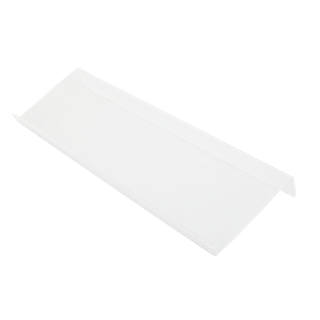 Acrylic Tilted Computer Keyboard Holder Low Front Lip Polished Finish Keyboard Riser Keyboard