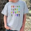 Nuova T-shirt Sprunki per Bambini Cartone Animato Gioco Sprunki Stampata Top Magliette Ragazzi Ragazze Casual Manica Corta T-shirt Estate Abbigliamento per Bambini