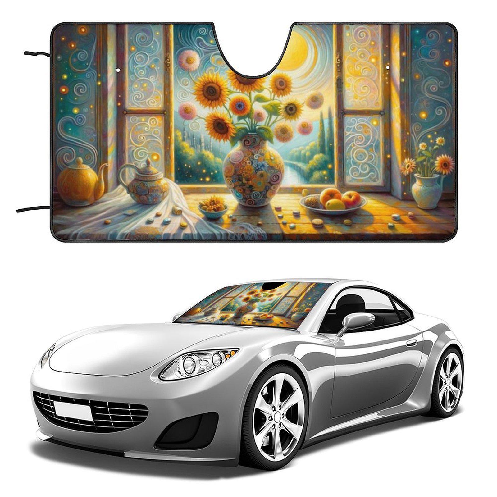 

Car Front Windshield Sunshade - Heat Insulation and Sun Protection 51×28 inches
