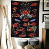 Naruto Wall Tapestry Aesthetic Wall Hanging Printed Fabric Blanket Decorative Tapestries For Bedroom Living Room Home Decor