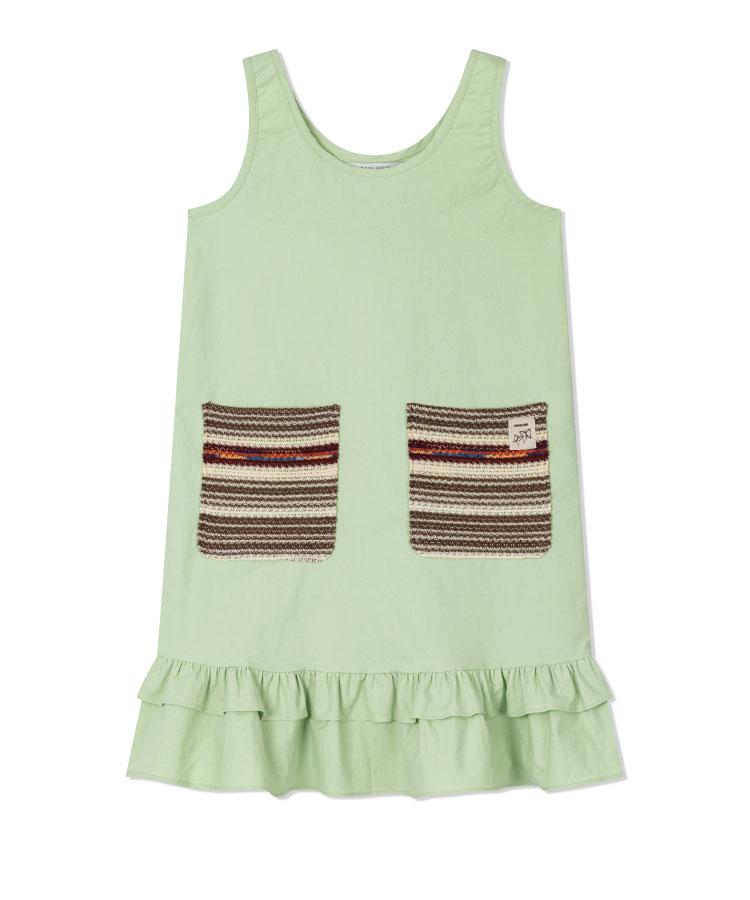 Guwolsibil Layered Long Dress Light Green