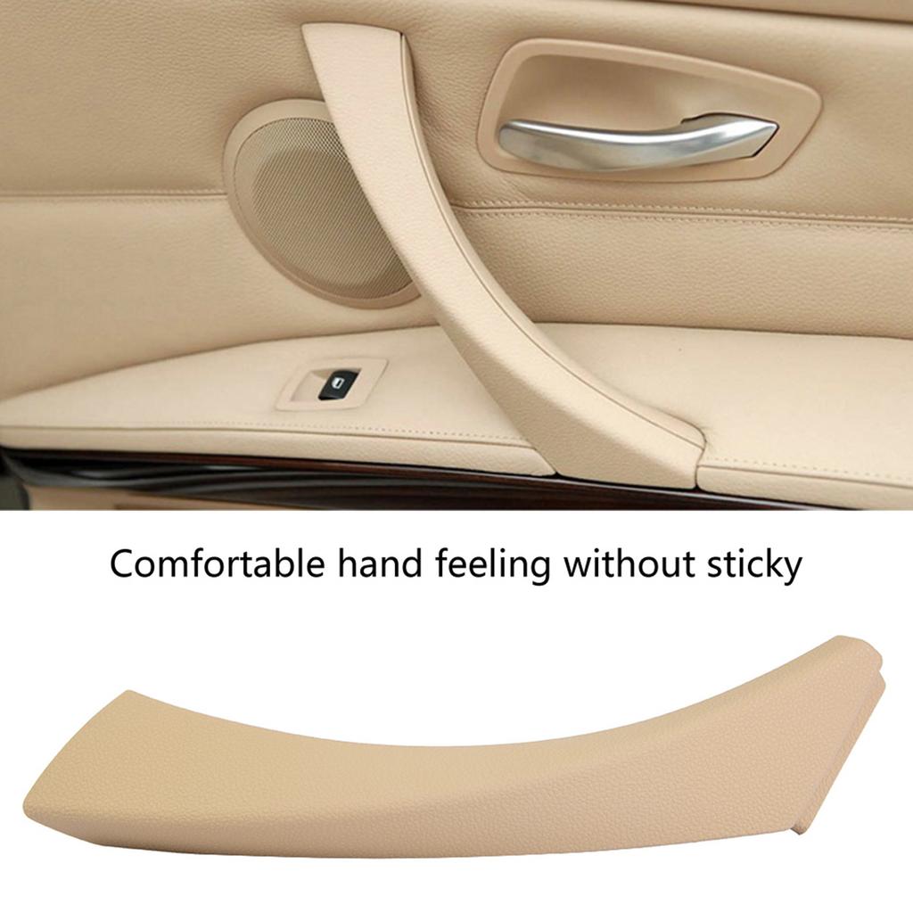 Car Inner Handle Right Interior Door Panel Pull Trim Cover for 3 Series (Beige)