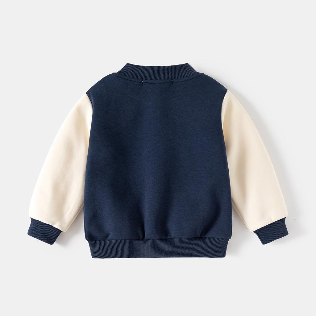 Boys baseball jacket knitted cardigan spring and autumn new autumn children's clothing baby children's autumn clothing