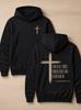 Philippians 4:13 Cross Black Hoodie – Christian Faith