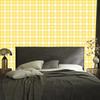 Yellow Checkered Wallpaper Cream and White for Living Room and Bedroom 50x1000