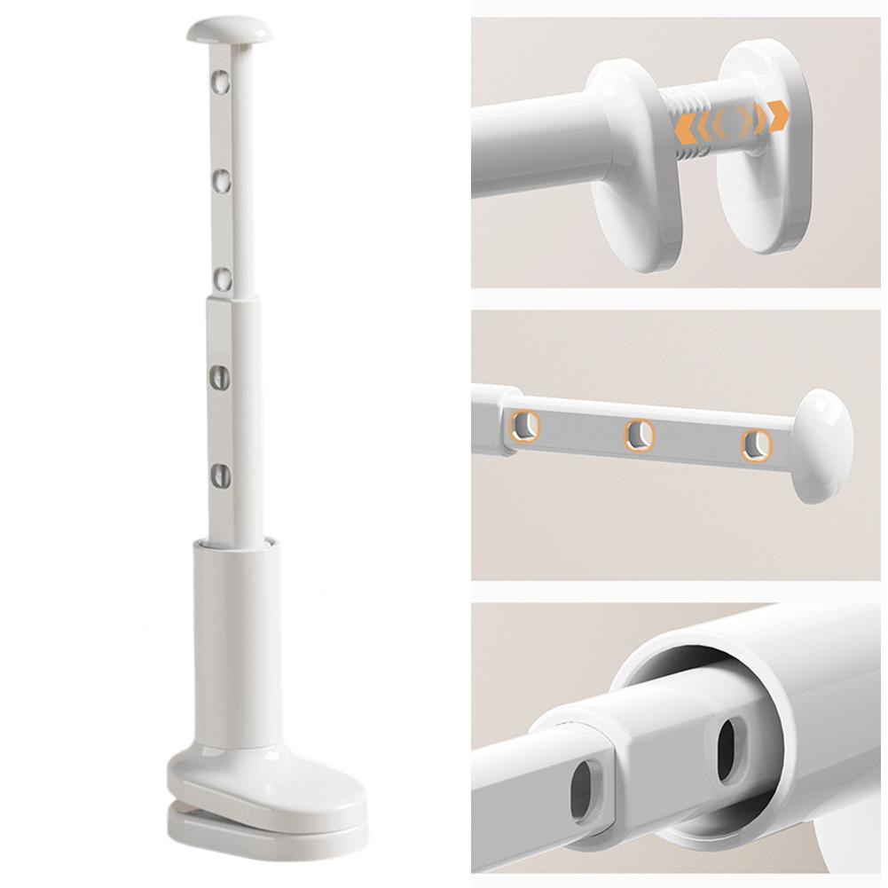 Home Clothing Storage Hole Size 8*10mm Extendable Clothes Rail Punch-Free Clothes Rack Adjustable Clothing Rack