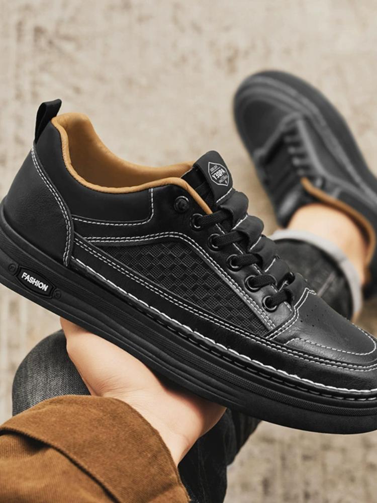 Fashion Men's Slip on Shoes Spring Autumn New Men's Fashion Casual Shoes Sewing Sneakers Comfortable Hard Wearing Vulcanized Shoes