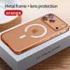 Aluminum Alloy Metal Frame Cover Lens Film Protection for Iphone 17 Pro Max 16 15 14 13 12 Pro Max Support for Magsafe Charging Case