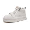 2025 Autumn and Winter New High-top Little White Shoes Women's Platform Versatile Sports Board Shoes Korean Version Leather Popular Casual Short Boots