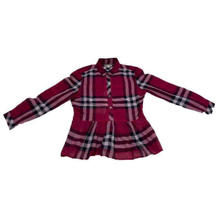 Burberry Shirts Women`s Red Lapel Moderate