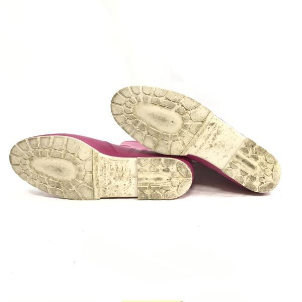 Fabio Rusconi Rubber Long Rain Boots 39 24.5 Pink Italy(USED)