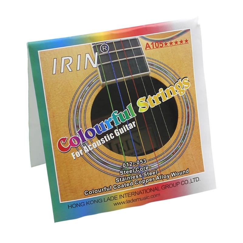 6Pcs/pack Folk Guitar String, Steel Core Guitar Strings Set Practice Replacement Part Accessory for Acoustic Folk Guitar