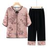 YUZHAOLIN Women's New Chinese Style Summer Short Sleeve Two-Piece Set