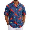 Men's Cuban Collar Shirt Hawaiian Summer Casual