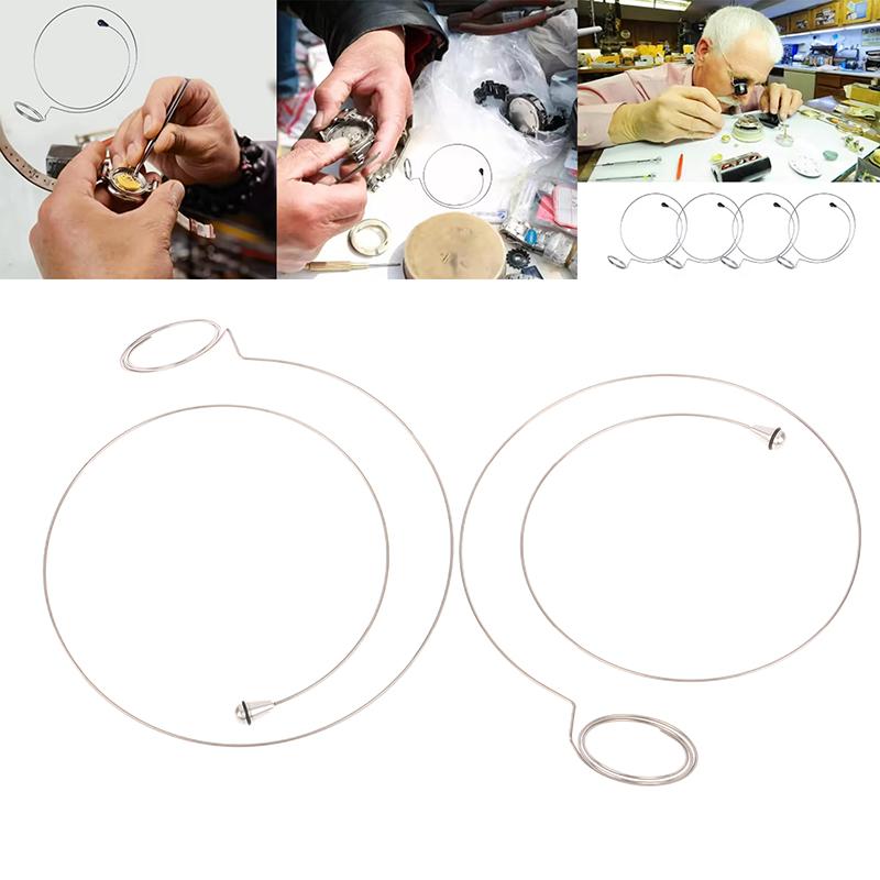 1Pc Stainless Steel Wire Eye Loupe Eyeglasses Holder Watch Repair Easy To Stuck Magnifier Eyepiece Steel Ring Accessories