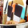 Thickened Paint Brush Soft Bristle Angled Wall Brushing Tools Practical Wood Handle Brush  Kitchen