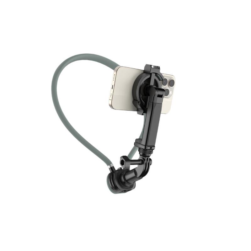 Magnetic Neck-Mount Phone Holder for Stable First-Person Shooting