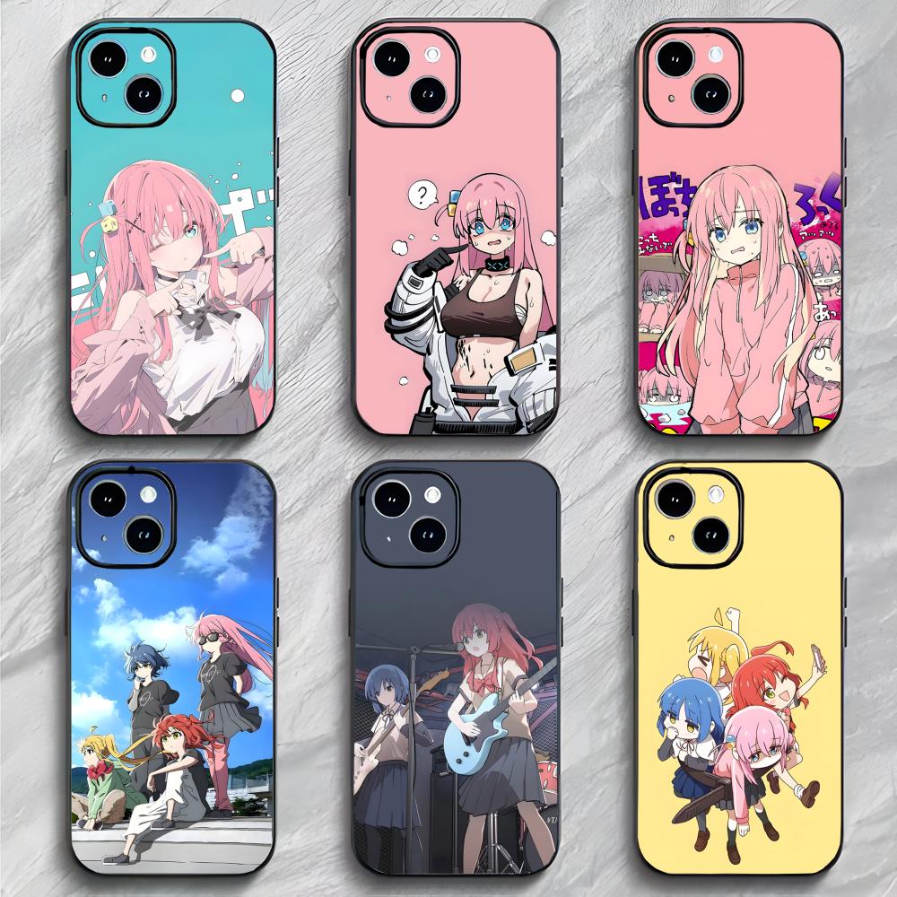 Fun Japanese Anime B-BOCCHI THE ROCK! Phone Case Phone Case Soft Packaging Lightweight For iPhone17 16 15 14 13ProMax