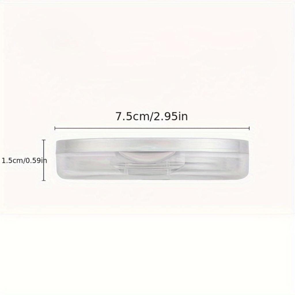 3g Ultra-Thin Loose Powder Compact-Portable,Leak-Proof Container with Elastic Net and Spoon,Sponge Empty Reusable Powder Box